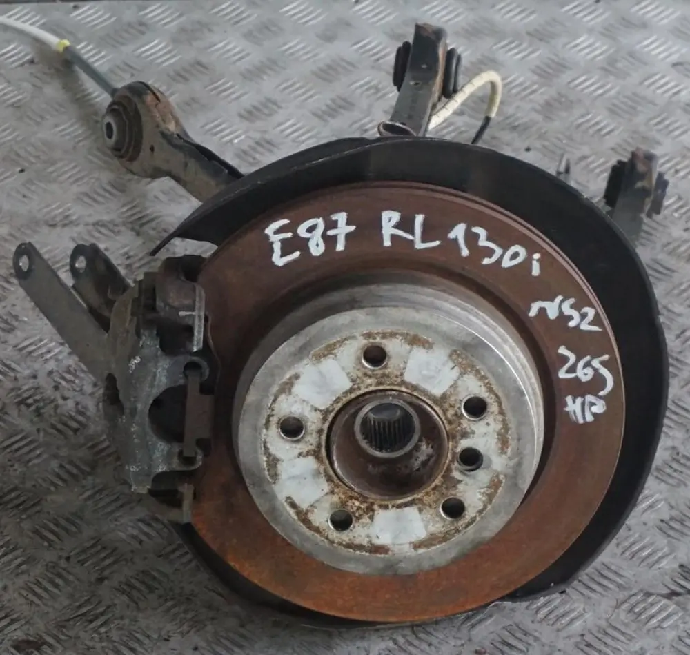 N52 Rear Left N/S Suspension Leg Axle Brake Disc Hub Set to BMW 1 Series E87 130i with Part number 6774807 BMW 1 Series E87 130i N52 Rear Left N/S Suspension Leg Axle Brake Disc Hub Set - SKU 6774807-10 - Part number 6774807