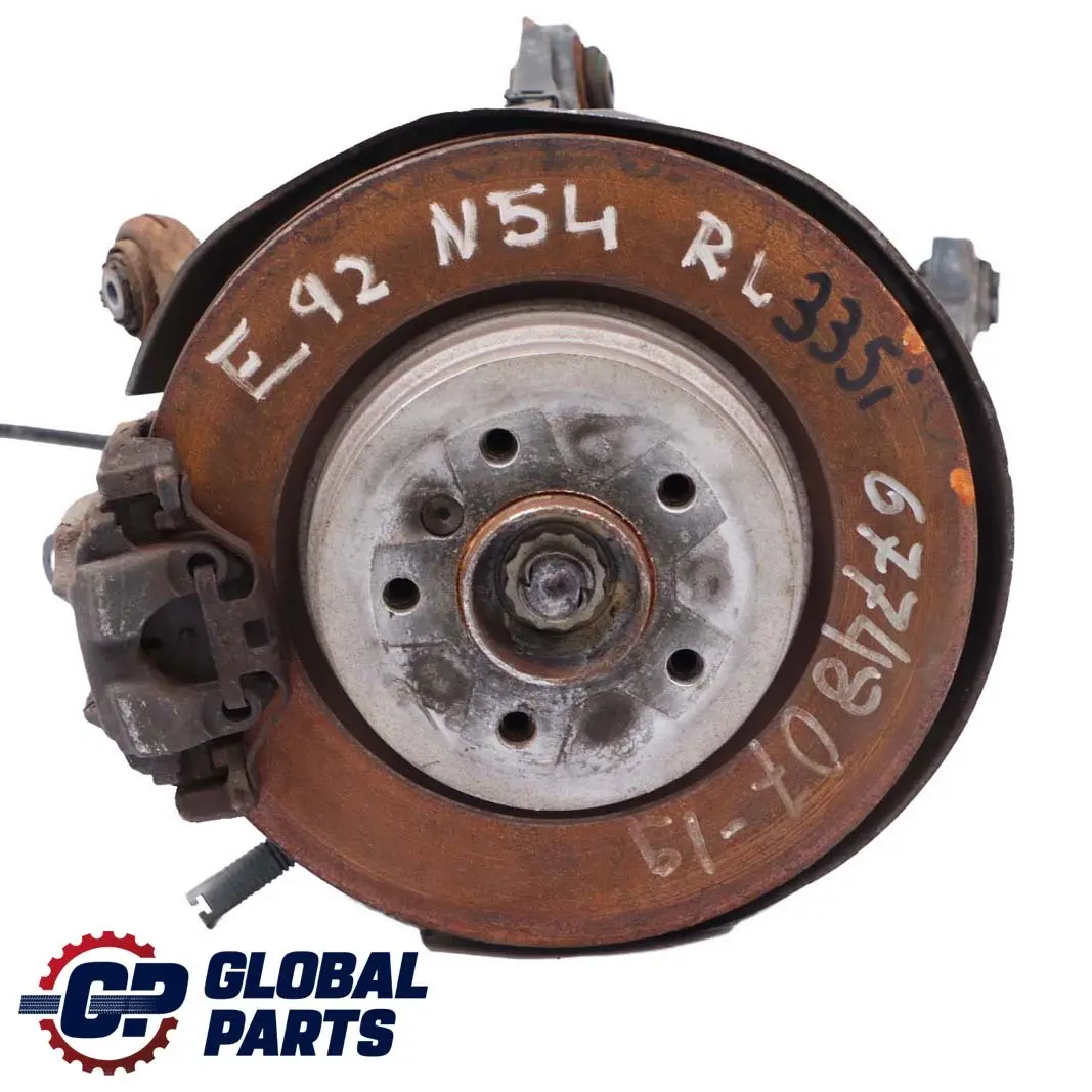 BMW 3 E92 Coupe 335i N54 Schwenklager Radträger Bremssattel Set Hinten Links - SKU 6774807-19 - Teilenummer 6774807