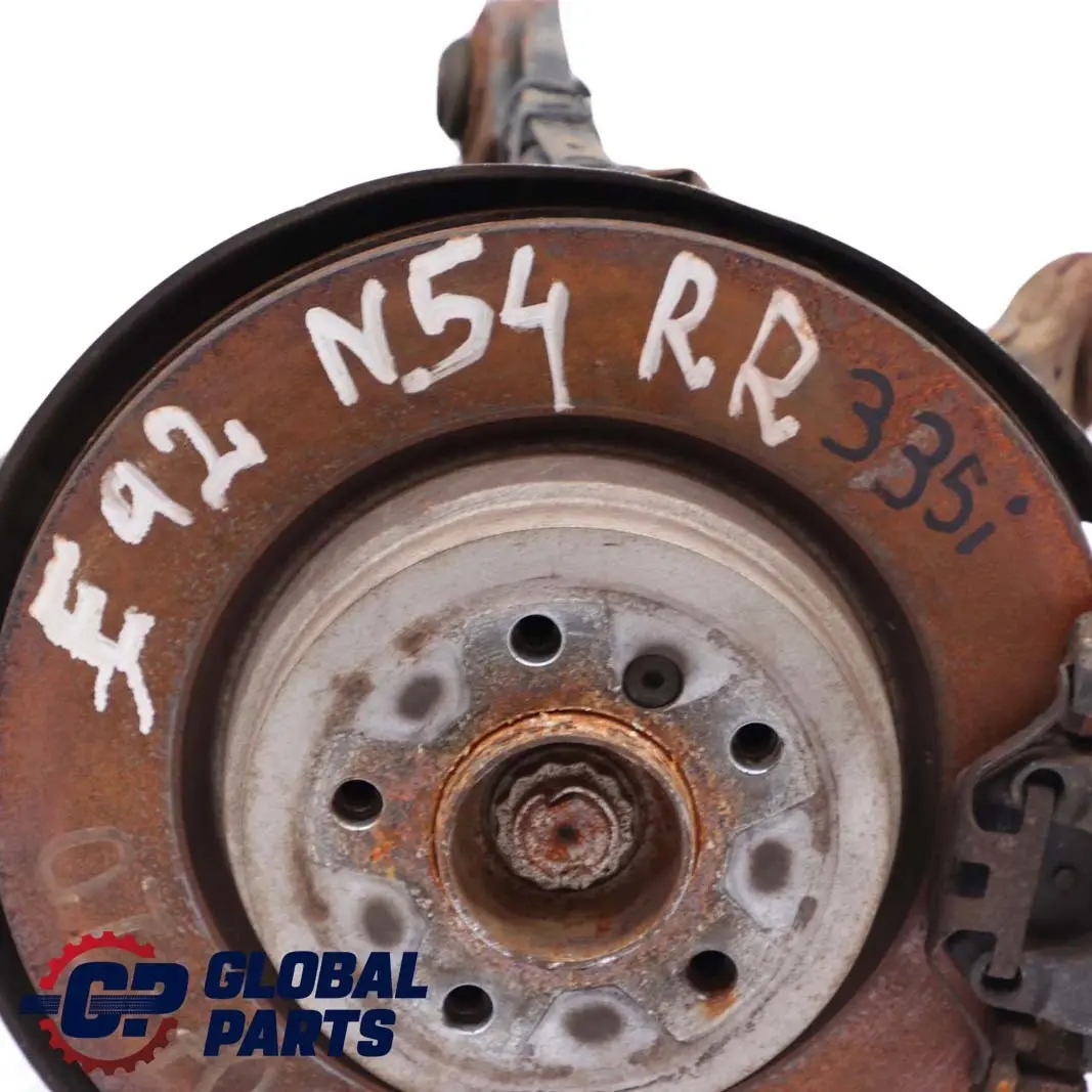 N54 Rear Right O/S Suspension Leg Axle Brake Hub to BMW E92 Coupe 335i with Part number 6774808 BMW E92 Coupe 335i N54 Rear Right O/S Suspension Leg Axle Brake Hub - SKU 6774808-20 - Part number 6774808
