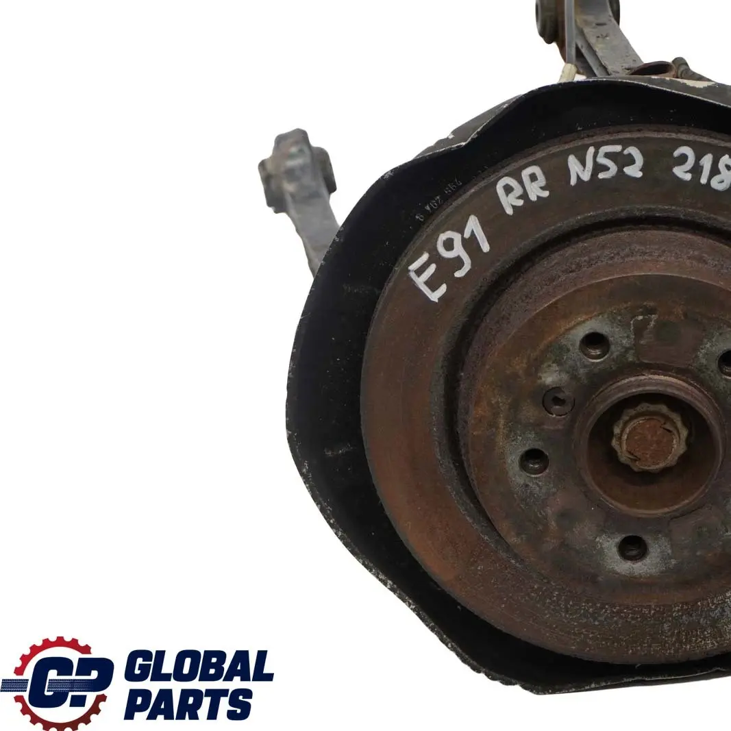 N52 Trasera Derecha Suspension Pierna Eje Freno Cubo Manual para BMW E91 Touring 325i con número de pieza 6774808 BMW E91 Touring 325i N52 Trasera Derecha Suspension Pierna Eje Freno Cubo Manual - SKU 6774808-23 - Número de pieza 6774808