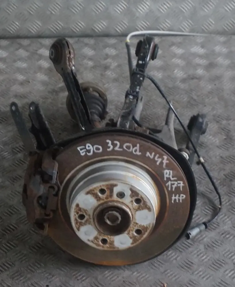 N47 Rear Left N/S Suspension Leg Carrier Brake Disc to BMW 3 Series E90 320d with Part number 6774809 BMW 3 Series E90 320d N47 Rear Left N/S Suspension Leg Carrier Brake Disc - SKU 6774809-20 - Part number 6774809