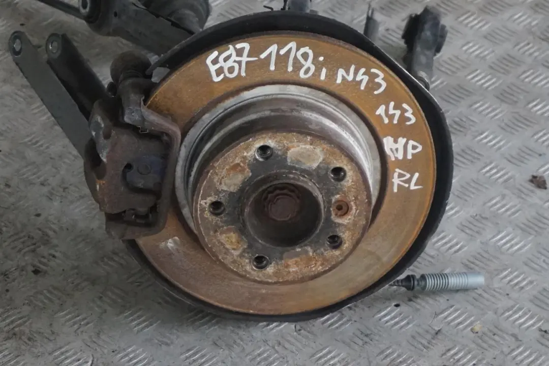 BMW 1 Series E87 118i N43 Rear Left N/S Spring Strut Leg Brake Suspension Hub - SKU 6774809-23 - Part number 6774809