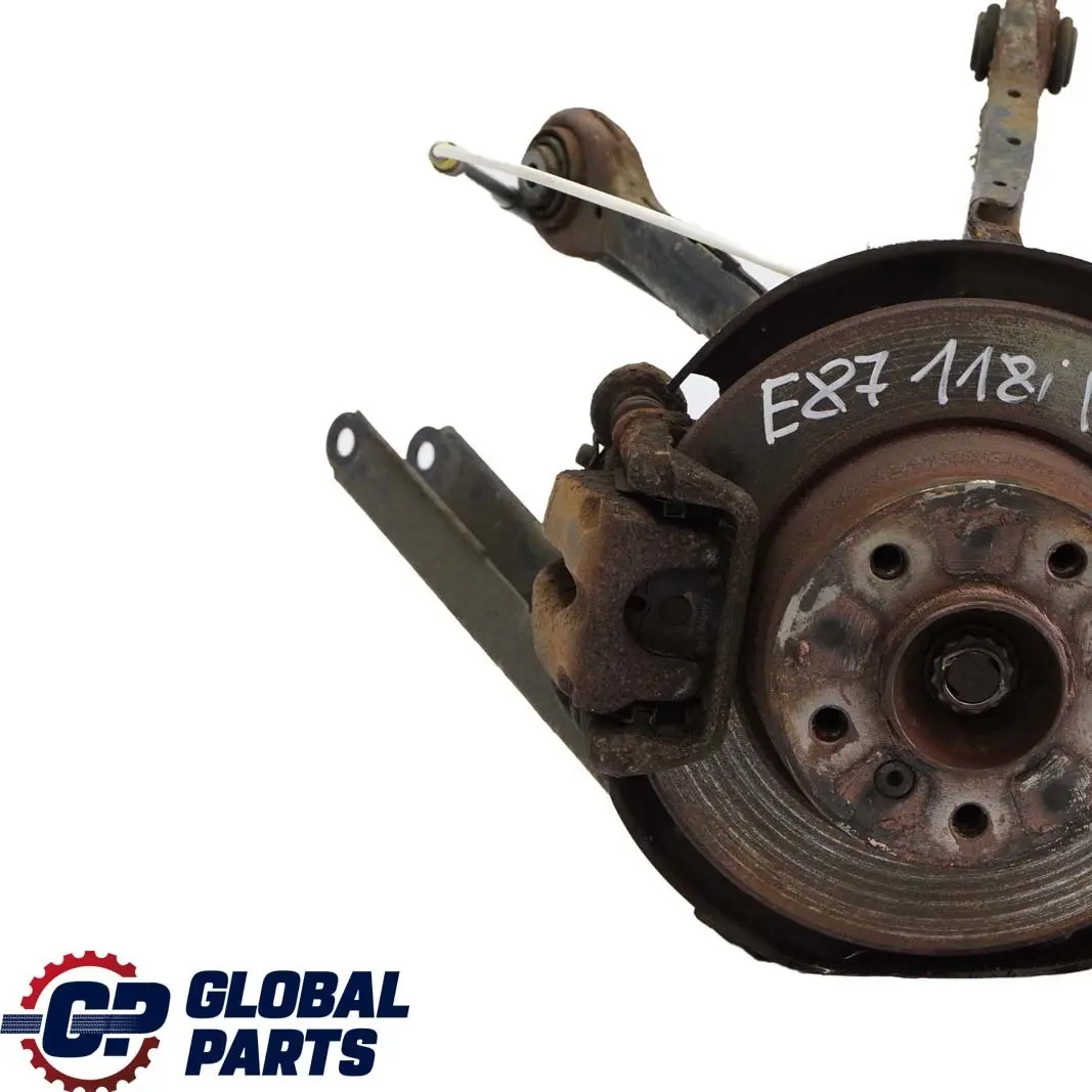 N46 Trasera Izquierda Primavera Strut Pierna Freno Suspension Hub para BMW E87 118i con número de pieza 6774809 BMW E87 118i N46 Trasera Izquierda Primavera Strut Pierna Freno Suspension Hub - SKU 6774809-32 - Número de pieza 6774809