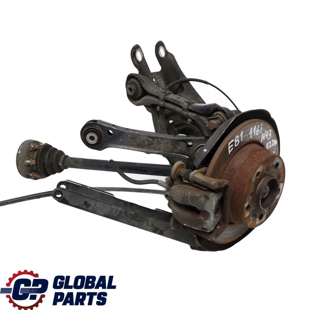 N43 Trasero Izquierdo Suspension Pierna Eje Freno Disco para BMW E81 116i 2.0 con número de pieza 6774809 BMW E81 116i 2.0 N43 Trasero Izquierdo Suspension Pierna Eje Freno Disco - SKU 6774809-34 - Número de pieza 6774809