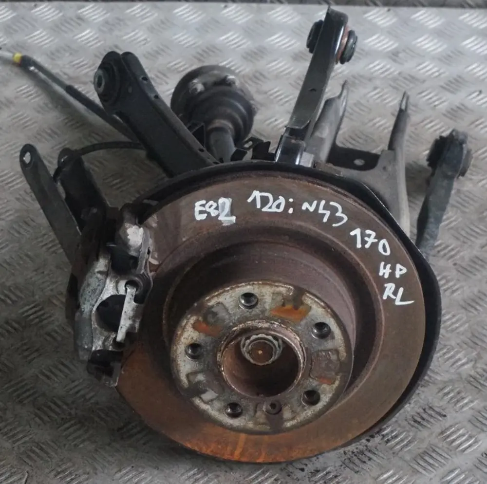 N43 Rear Left N/S Spring Strut Leg Brake Suspension Hub to BMW 1 Series E82 120i with Part number 6774809 BMW 1 Series E82 120i N43 Rear Left N/S Spring Strut Leg Brake Suspension Hub - SKU 6774809-11 - Part number 6774809