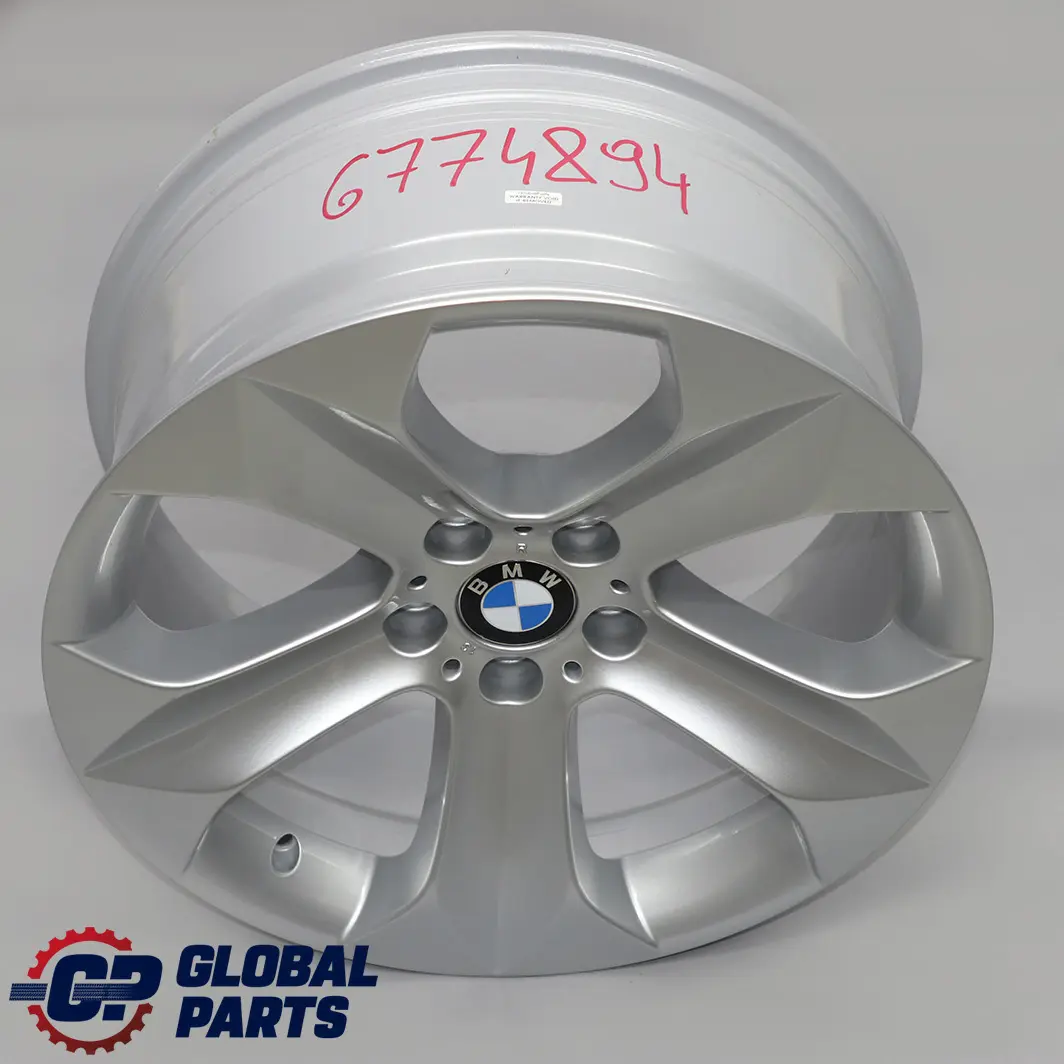 Silber Alu Felge Alufelge 19" Sternspeiche 232 9J ET:18 für BMW X6 er E71 mit Teilenummer 6774894 BMW X6 er E71 Silber Alu Felge Alufelge 19" Sternspeiche 232 9J ET:18 - SKU 6774894 - Teilenummer 6774894