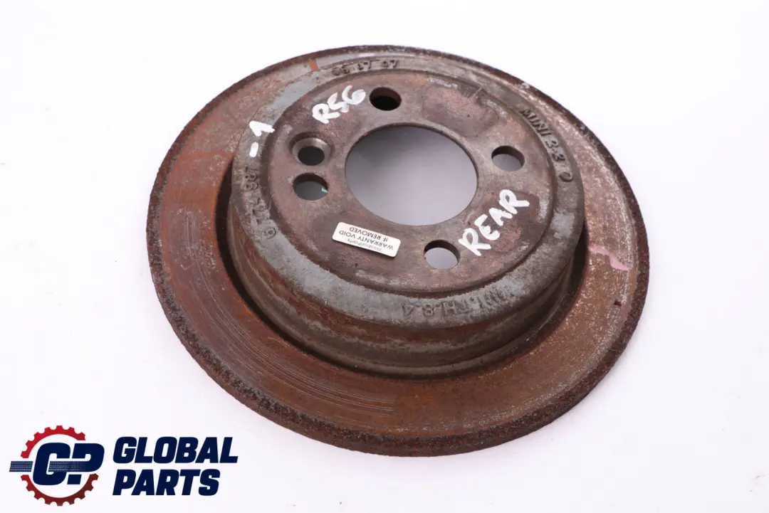 Rueda Trasera Disco De Freno 259X10 para Mini Cooper R50 R53 R55 R56 R57 con número de pieza 6774987 Mini Cooper R50 R53 R55 R56 R57 Rueda Trasera Disco De Freno 259X10 - SKU 6774987-1 - Número de pieza 6774987