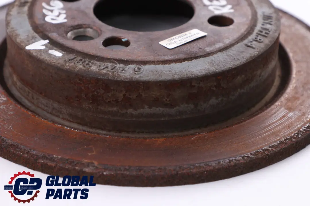 *Mini Cooper R50 R55 R56 R57 Hinterradbremse Bremsscheibe Bremsbelage Set für mit Teilenummer 6774987 *Mini Cooper R50 R55 R56 R57 Hinterradbremse Bremsscheibe Bremsbelage Set - SKU 6774987-1 - Teilenummer 6774987