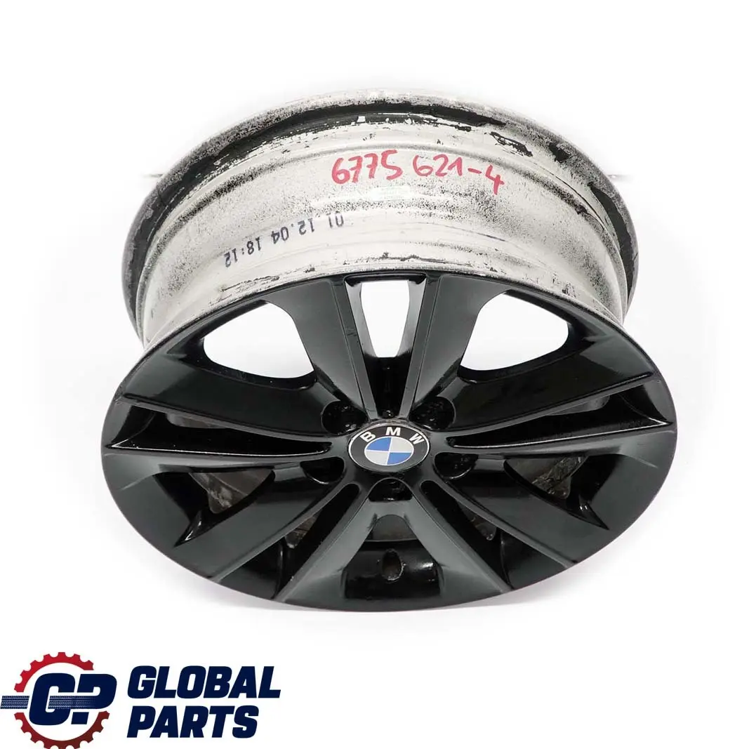 BMW E81 E82 E87 Black Wheel Alloy Rim 17" V-Spoke 141 ET:47 7J 6762888 - SKU 6775621-4 - Part number 6775621