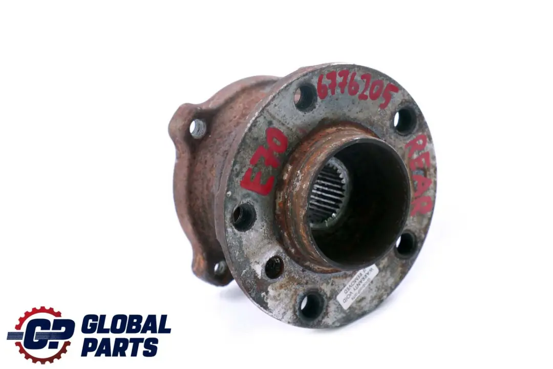 Axle Suspension Carrier Drive Flange Hub to BMW X5 X6 E70 E71 Rear with Part number 6776205 BMW X5 X6 E70 E71 Rear Axle Suspension Carrier Drive Flange Hub - SKU 6776205 - Part number 6776205
