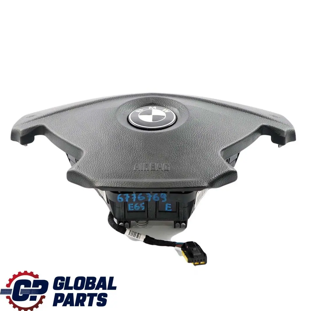 BMW Série 7 E65 E66 Volant côté conducteur Module Air Bag Noir - SKU 6776769 - Numéro de pièce 6776769