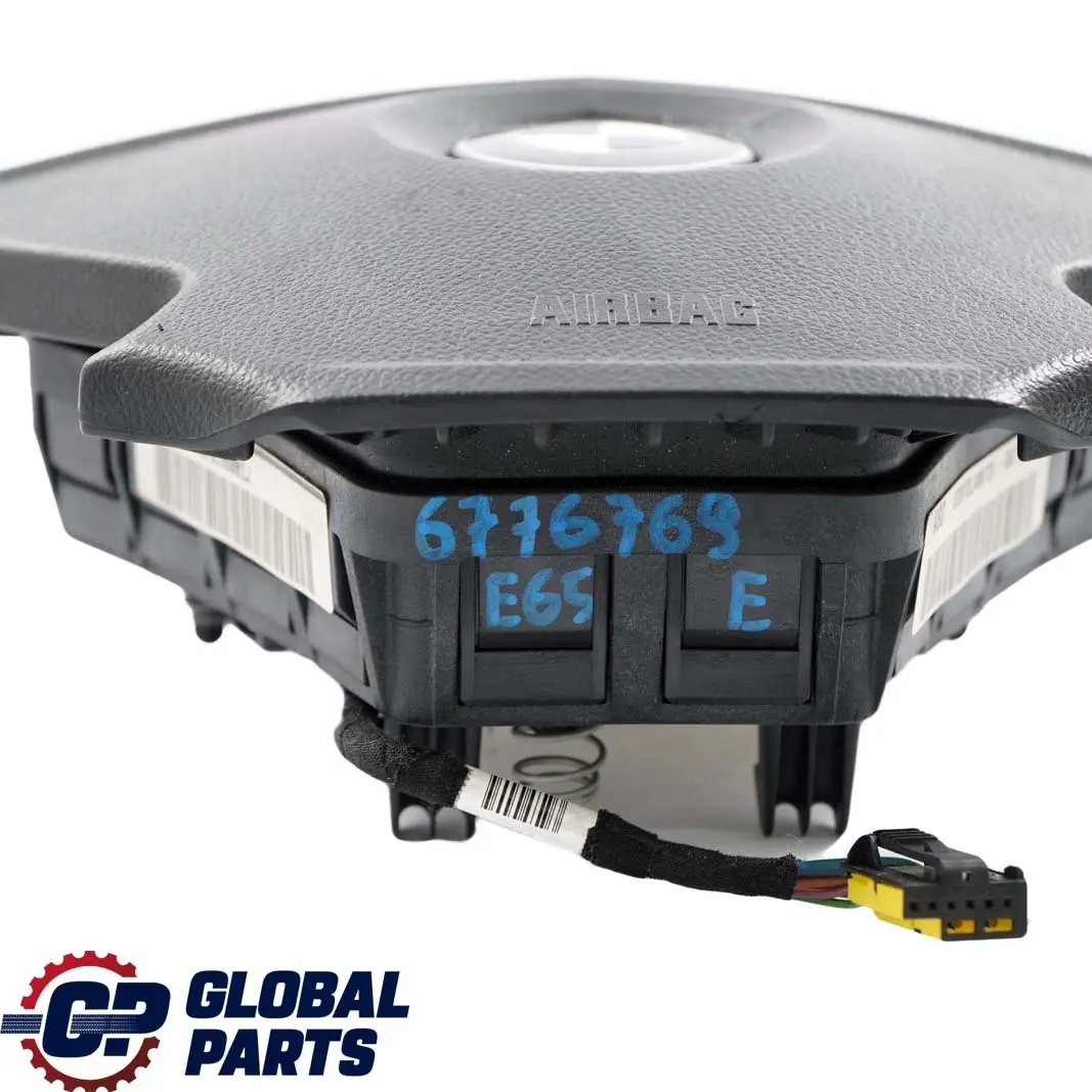 BMW Serie 7 E65 E66 Lado Conductor Volante Air Module Bag Negro - SKU 6776769 - Número de pieza 6776769