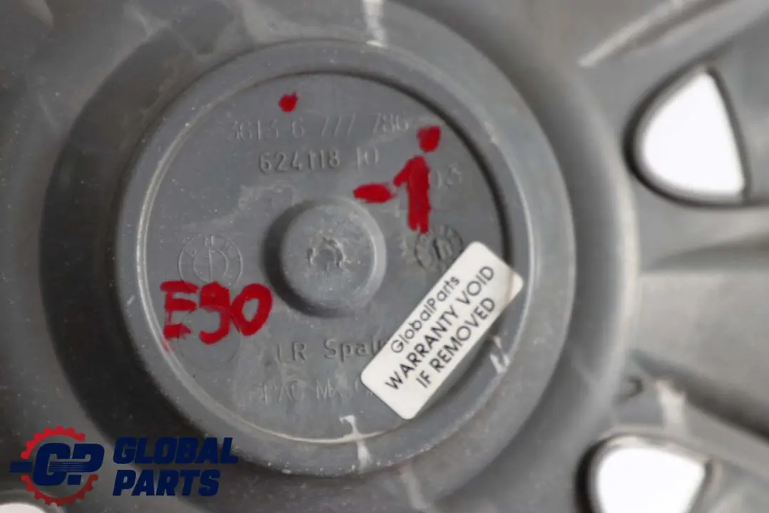 Hub Cap 16" to BMW 3 Series E90 E91 E92 E93 Silver Wheel Cover with Part number 6777786 BMW 3 Series E90 E91 E92 E93 Silver Wheel Cover Hub Cap 16" - SKU 6777786-1 - Part number 6777786