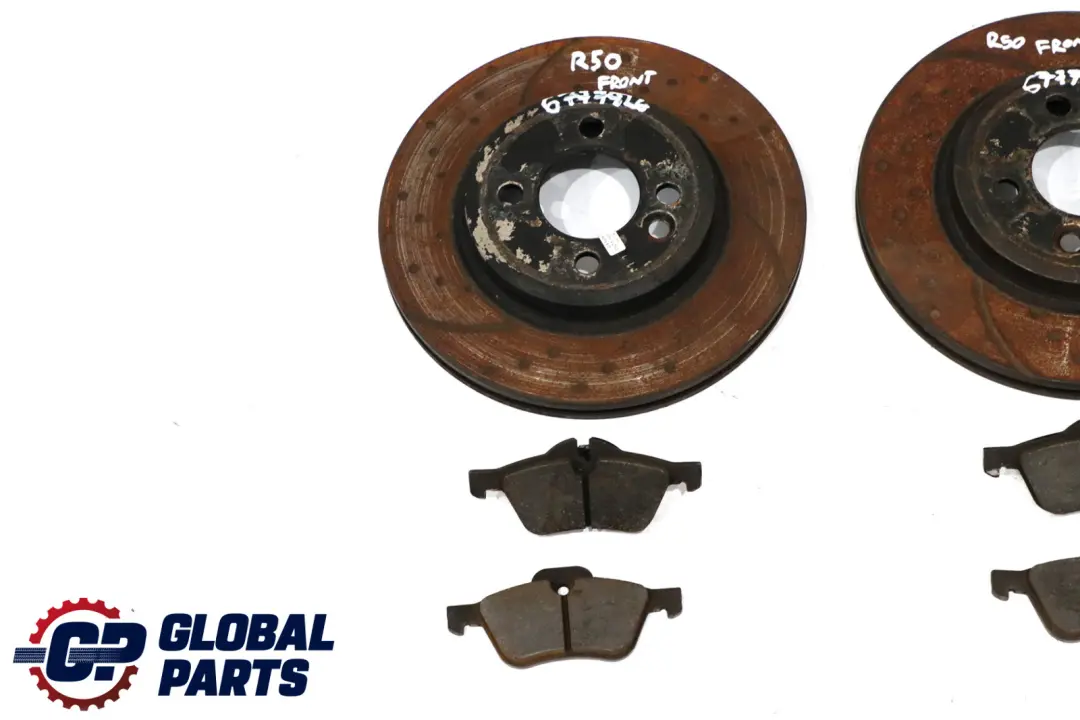Mini R50 R53 R56 R57 Front Wheel Perforated Brake Disc Pad Set 294X22 - SKU 6777826 - Part number 6774987