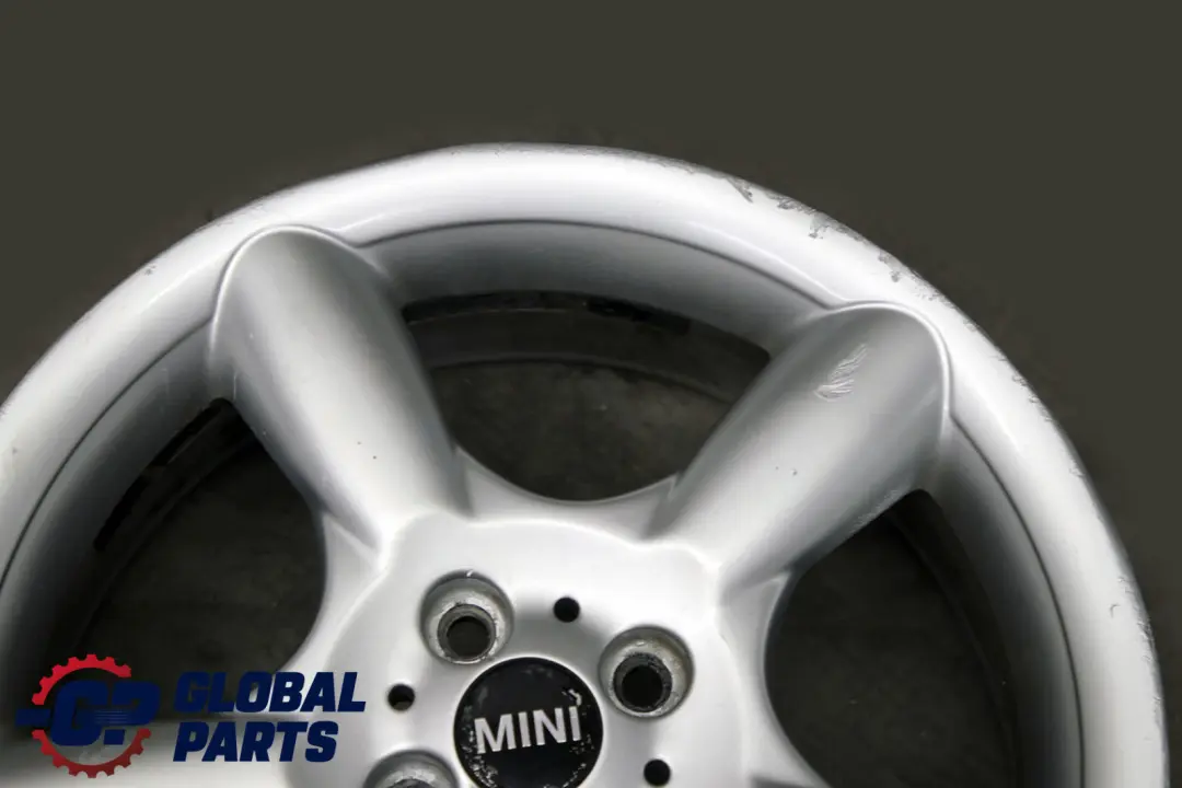 BMW Mini Cooper R50 R55 R56 Silver Wheel Alloy Rim 17" 7J 5 Star Pace Spoke 110 - SKU 6777960-2 - Part number 6777960
