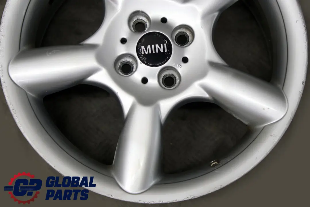 BMW Mini Cooper R50 R55 R56 Silver Wheel Alloy Rim 17" 7J 5 Star Pace Spoke 110 - SKU 6777960-2 - Part number 6777960