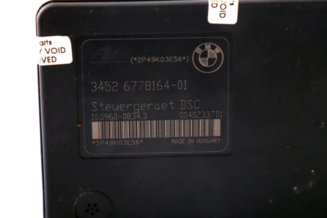 ABS DSC Modulo Unita Idroelettrica Pompa 6778164 per BMW E87 E90 E91 con numero di parte 6778163 BMW E87 E90 E91 ABS DSC Modulo Unita Idroelettrica Pompa 6778164 - SKU 6778163 - Numero di parte 6778163