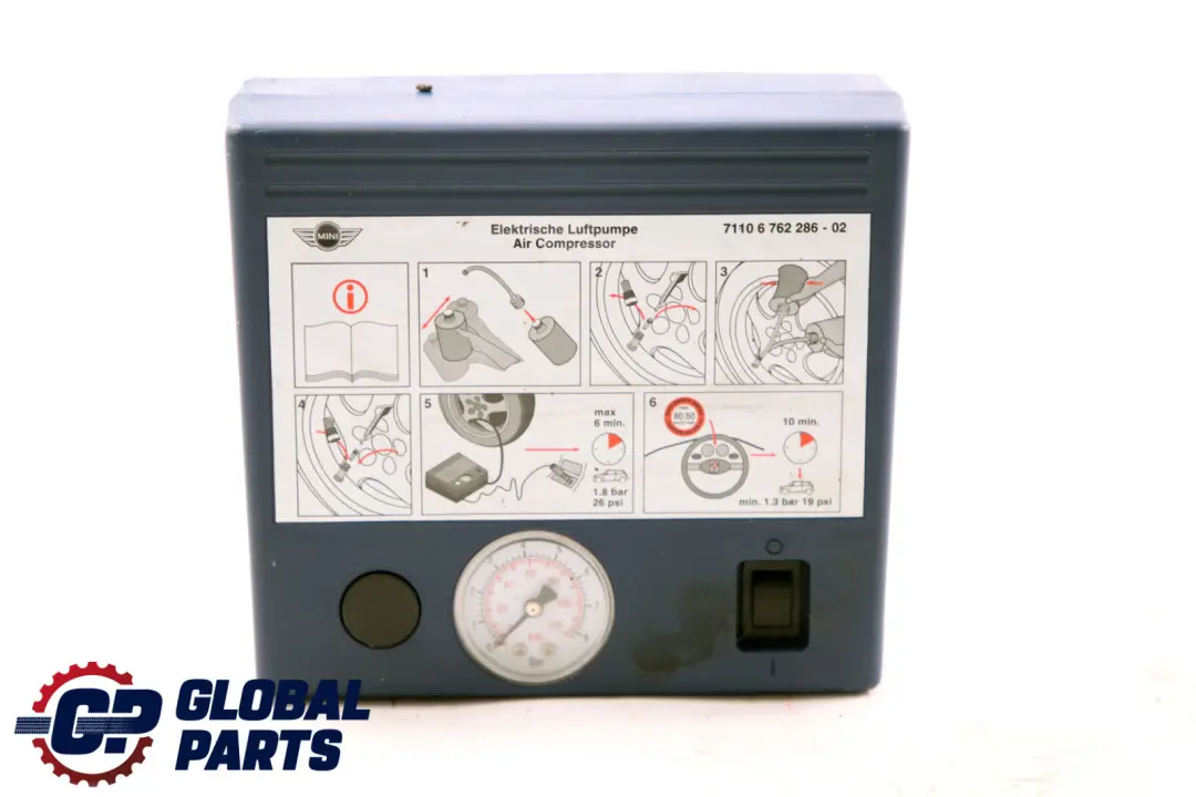 Mini Cooper One R56 R57 Tool Service Kit Lifting Jack Tyre Sealant Compressor - SKU 6778554 - Part number 6778554