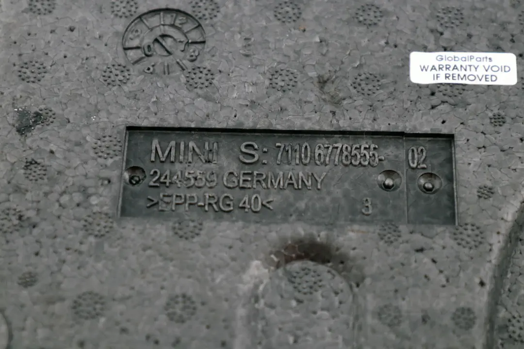 Ablageschale Wagenheber für BMW Mini Cooper One R55 R56 R57 mit Teilenummer 6778555 BMW Mini Cooper One R55 R56 R57 Ablageschale Wagenheber - SKU 6778555 - Teilenummer 6778555