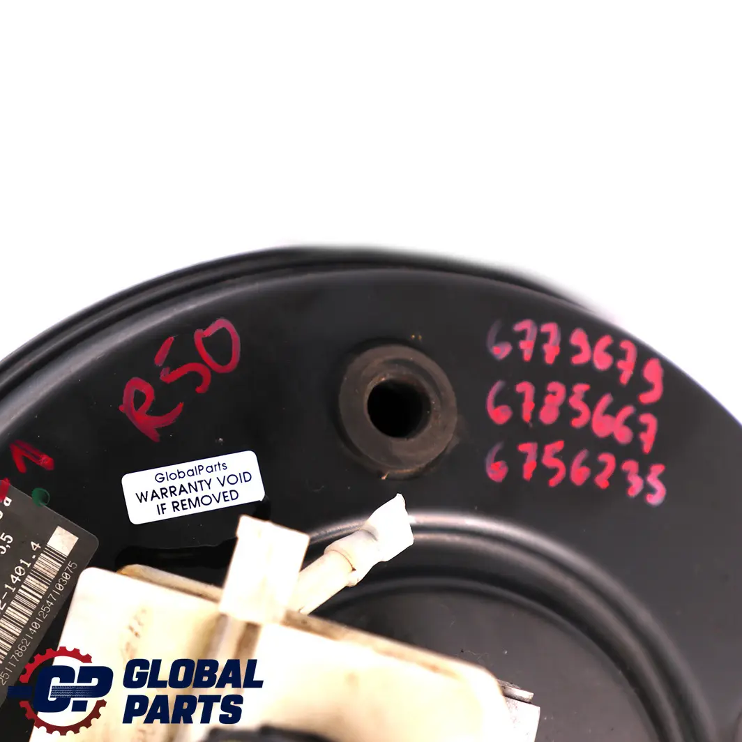 Maitre-cylindre Cylindre de Frein Puissance 6778723 pour Mini Cooper R50 R52 à propos du numéro de pièce 6779679 Mini Cooper R50 R52 Maitre-cylindre Cylindre de Frein Puissance 6778723 - SKU 6778723-1 - Numéro de pièce 6779679