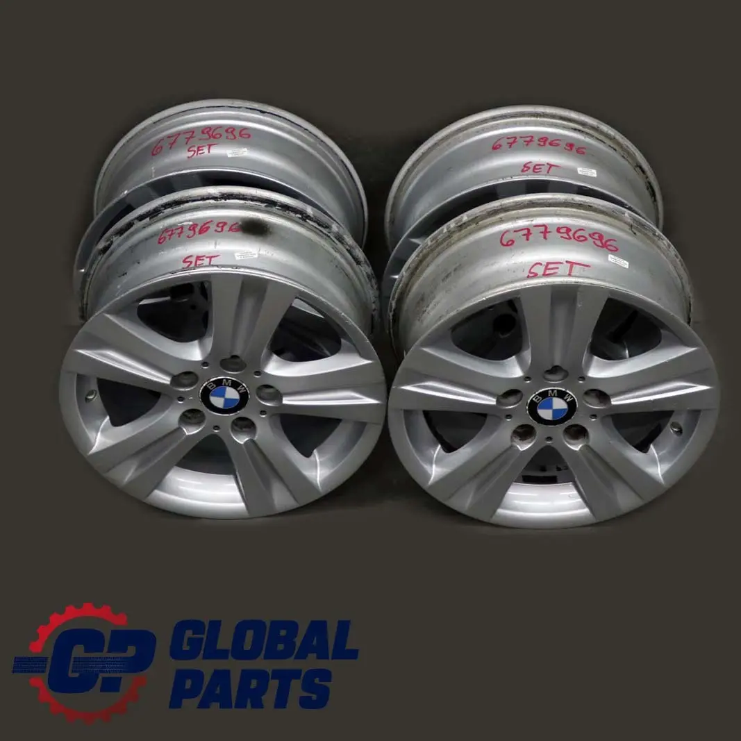 Komplette 4 x Alufelgen Rad Alu Felge 16"Doppelspeichen 222 für BMW E81 E87 E88 mit Teilenummer 66779696 BMW E81 E87 E88 Komplette 4 x Alufelgen Rad Alu Felge 16"Doppelspeichen 222 - SKU 6779696 - Teilenummer 66779696