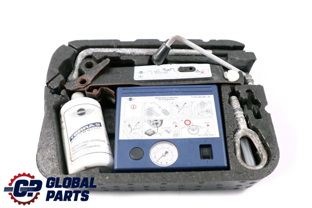 Toolkit Tool Set Lifting Jack Spanner Compressor to Mini Cooper R50 R55 R56 with Part number 6779731 Mini Cooper R50 R55 R56 Toolkit Tool Set Lifting Jack Spanner Compressor - SKU 6779731-4 - Part number 6779731