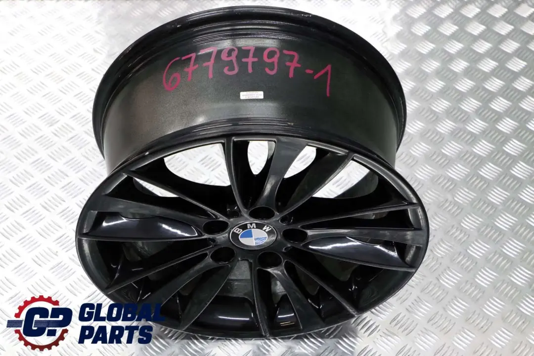 BMW E81 E82 E87 E88 Black Rear Alloy Wheel Rim 18" 8,5J ET:52 W-Spoke 263 - SKU 6779797-1 - Part number 6779797