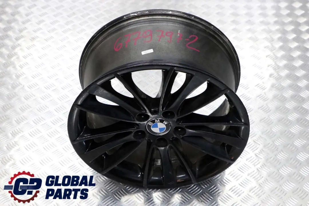 BMW E81 E82 E87 E88 Black Rear Alloy Wheel Rim 8,5J 18" ET:52 W-Spoke 263 - SKU 6779797-2 - Part number 6779797