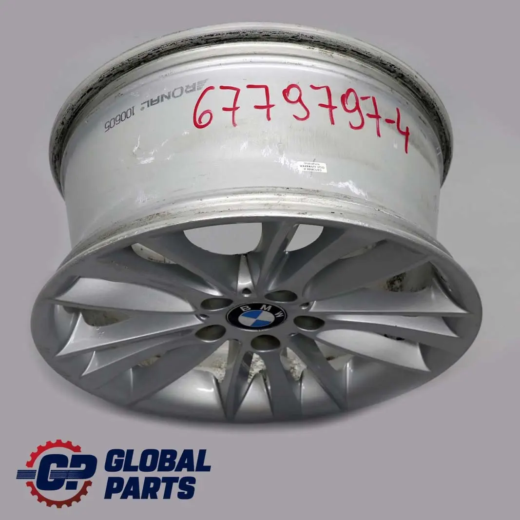 BMW E81 E82 E87 Silber Hinten Alufelge Alu Felge 18" 8,5J ET:52 W-Speiche 263 - SKU 6779797-4 - Teilenummer 6779797