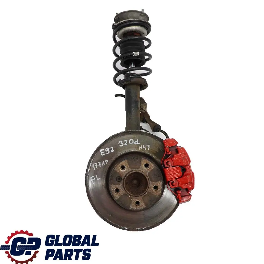 BMW 3 E92 320d N47 M Sport Front Left N/S Spring Strut Leg Suspension Brake Hub
