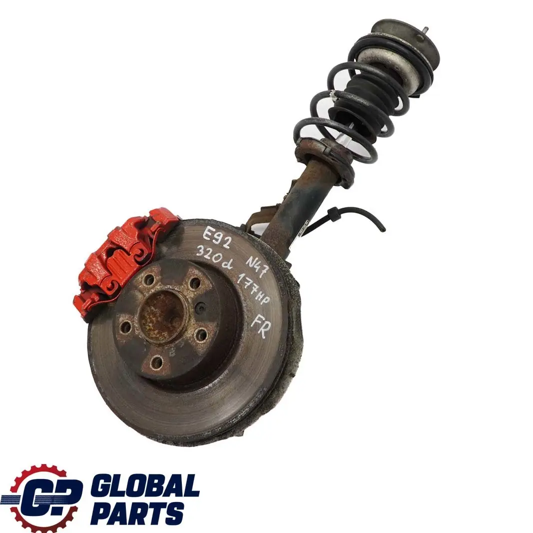 BMW 3 E92 320d N47 M Sport Front Right O/S Spring Strut Leg Suspension Brake Hub - SKU 6780080 - Part number 6780080