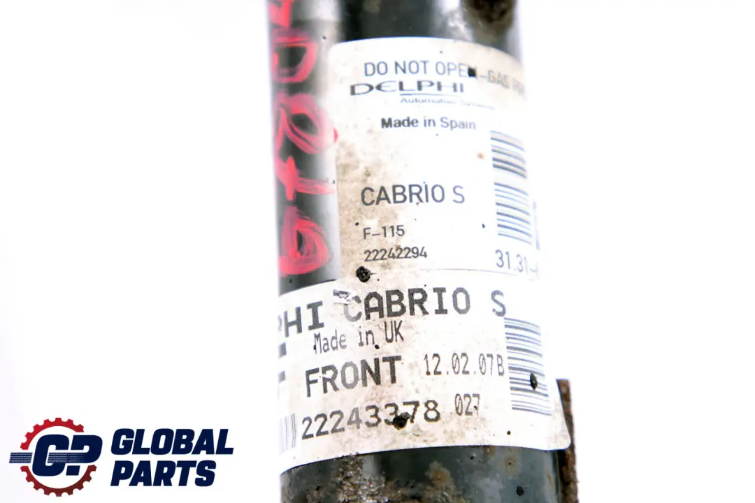 Front Right O/S Spring Strut Shock Absorber Damper to Mini Cabrio R52 Sport with Part number 6780472 Mini Cabrio R52 Sport Front Right O/S Spring Strut Shock Absorber Damper - SKU 6780472 - Part number 6780472