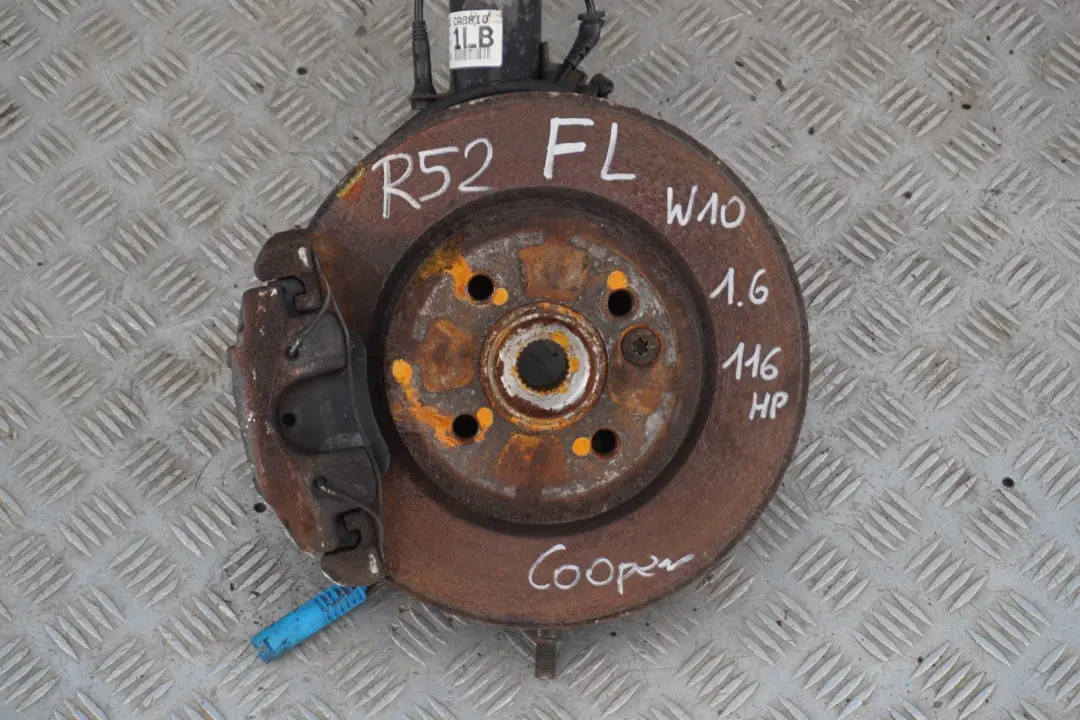 Mini R52 Cabrio W10 1.6 116 hp Conjunto suspensión freno izquierdo - SKU 6780473-1 - Número de pieza 6780473