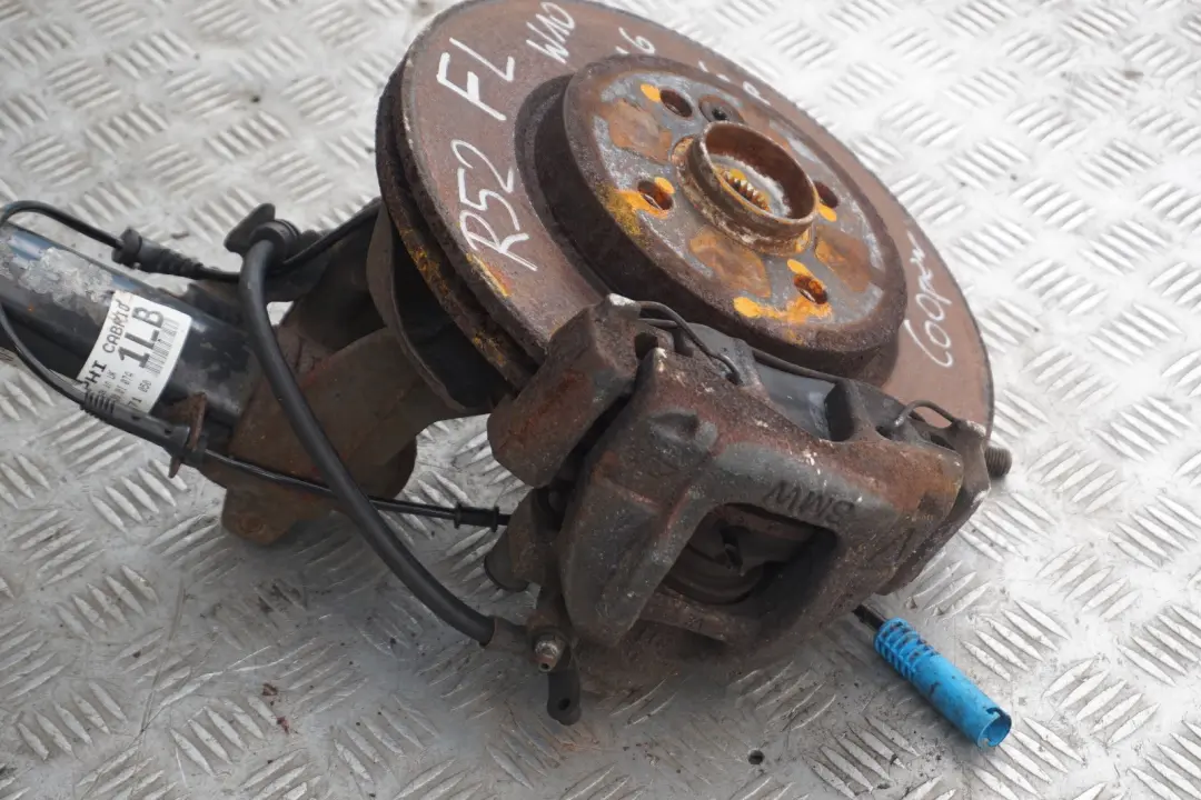 Front Left N/S Leg Brake Suspension Hub Set to BMW Mini R52 Cabrio W10 1.6 116 hp with Part number 6780473 BMW Mini R52 Cabrio W10 1.6 116 hp Front Left N/S Leg Brake Suspension Hub Set - SKU 6780473-1 - Part number 6780473