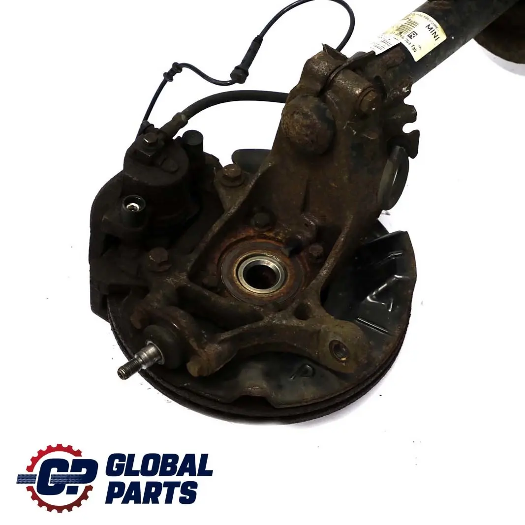 90hp anteriore destro gamba freno sospensione mozzo per Mini R52 Cabrio One W10 1.6 con numero di parte 6780474 Mini R52 Cabrio One W10 1.6 90hp anteriore destro gamba freno sospensione mozzo - SKU 6780474 - Numero di parte 6780474