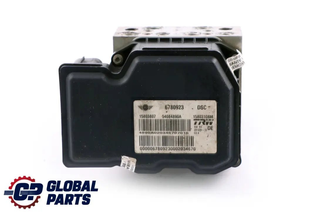 ABS DSC Unidad De Frenado Hidraulico Bomba para Mini Cooper R55 R56 R57 con número de pieza 6780923 Mini Cooper R55 R56 R57 ABS DSC Unidad De Frenado Hidraulico Bomba - SKU 6780923 - Número de pieza 6780923