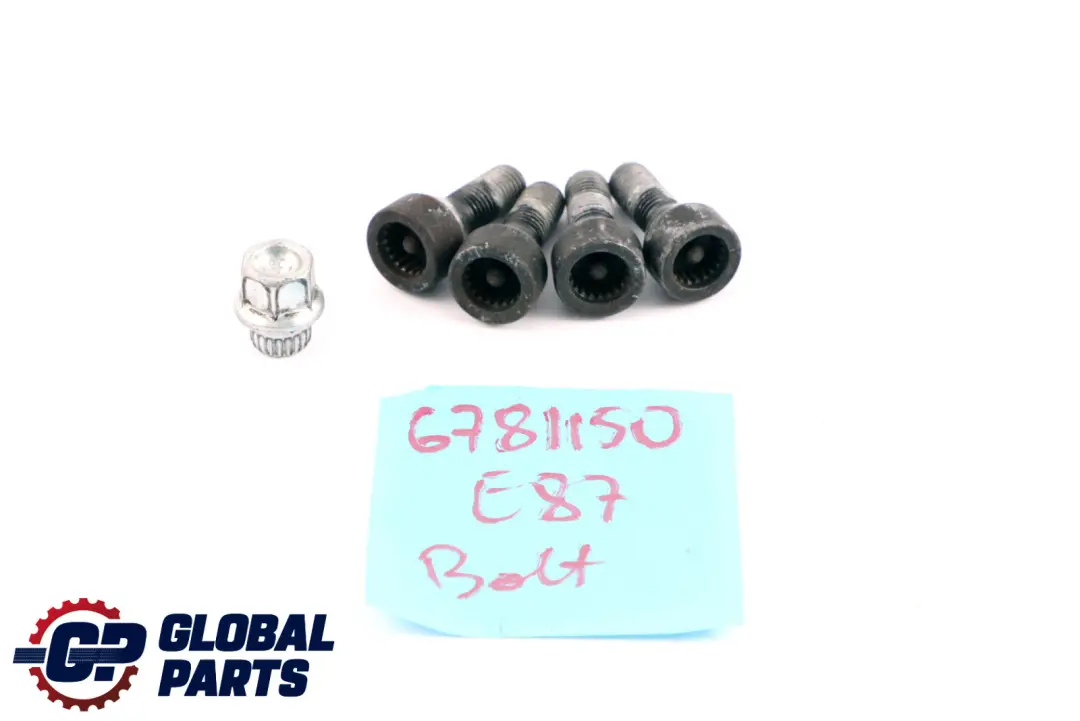 BMW E60 E65 E82 E87 E90 Écrou De Sécurité Noir Roue Filetage 25 Mm - SKU 6781150 - Numéro de pièce 6781150