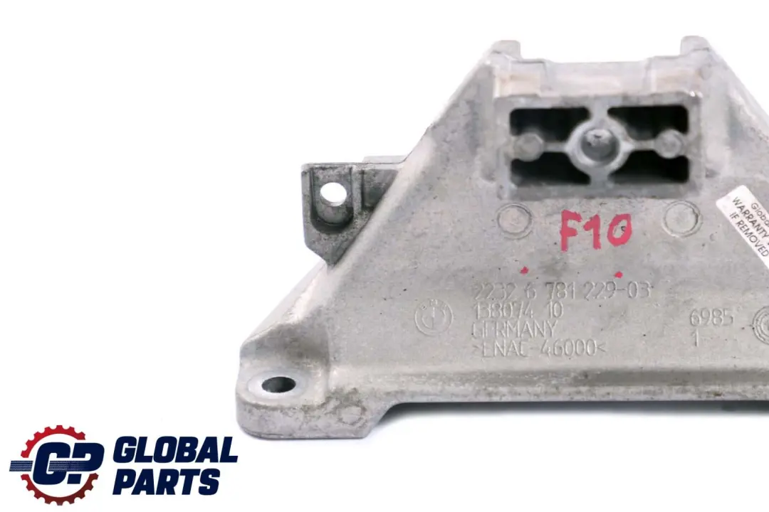 Gearbox Supporting Bracket Mount to BMW 5 7 Series F01 F02 F10 F11 with Part number 6781229 BMW 5 7 Series F01 F02 F10 F11 Gearbox Supporting Bracket Mount - SKU 6781229 - Part number 6781229