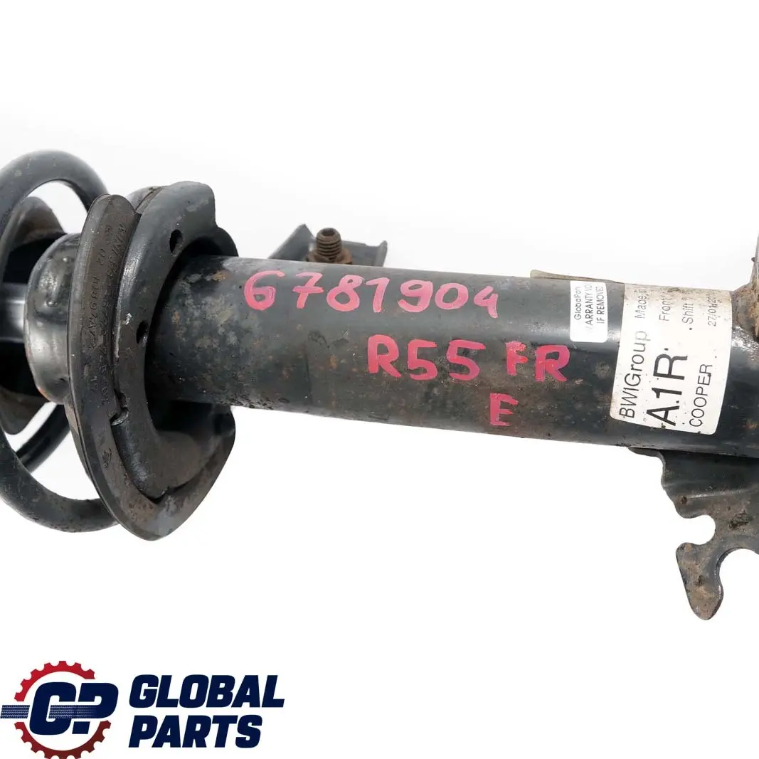 Front Right O/S Spring Strut Suspension Shock Absorber to Mini R55 Clubman with Part number 6781904 Mini R55 Clubman Front Right O/S Spring Strut Suspension Shock Absorber - SKU 6781904 - Part number 6781904
