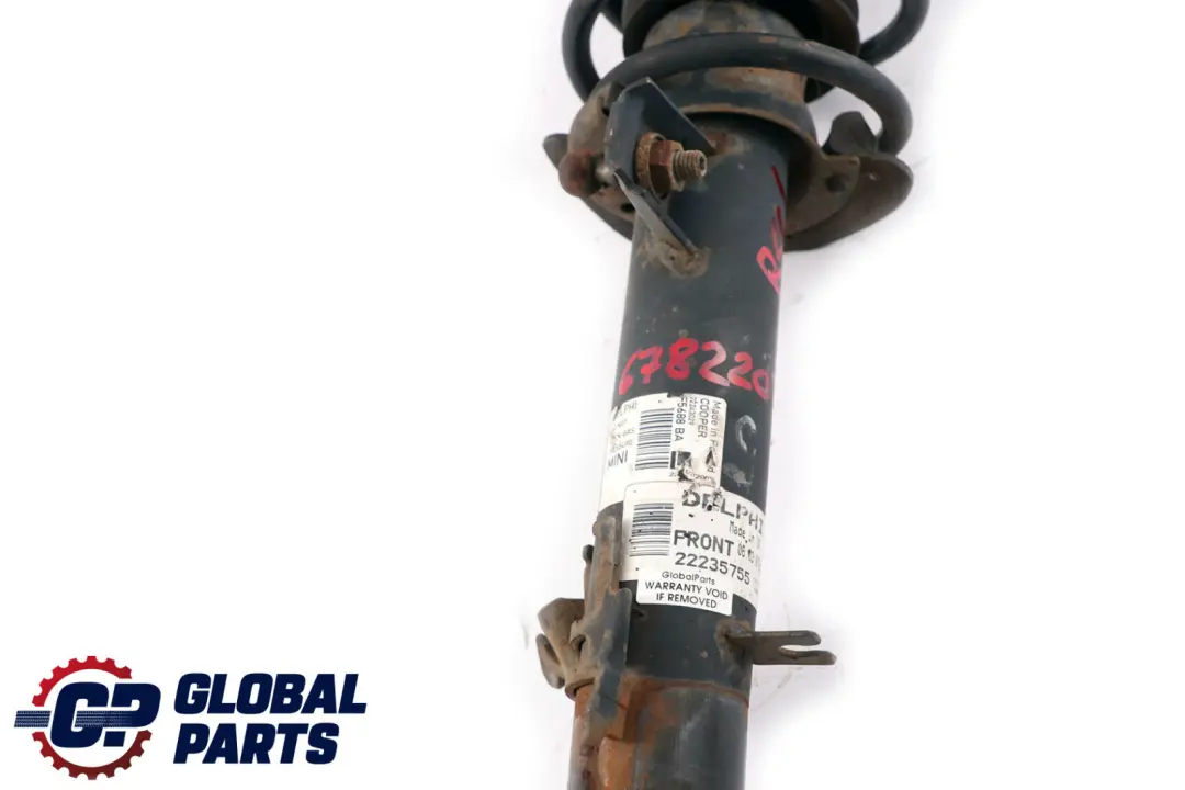 Mini R56 R58 Cooper Delantero Izquierdo Muelle Puntal Suspension Amortiguador - SKU 6782207-3 - Número de pieza 6782207