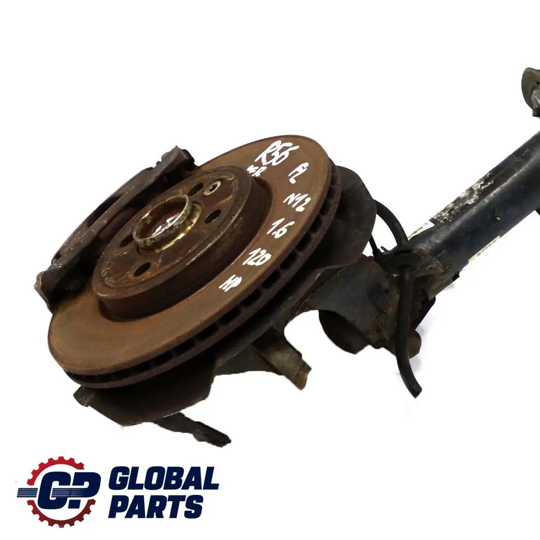 LEFT SPRING STRUT LEG BRAKE SUSPENSION HUB para Mini R56 Cooper N12 con número de pieza 6782207 Mini R56 Cooper N12 LEFT SPRING STRUT LEG BRAKE SUSPENSION HUB - SKU 6782207 - Número de pieza 6782207