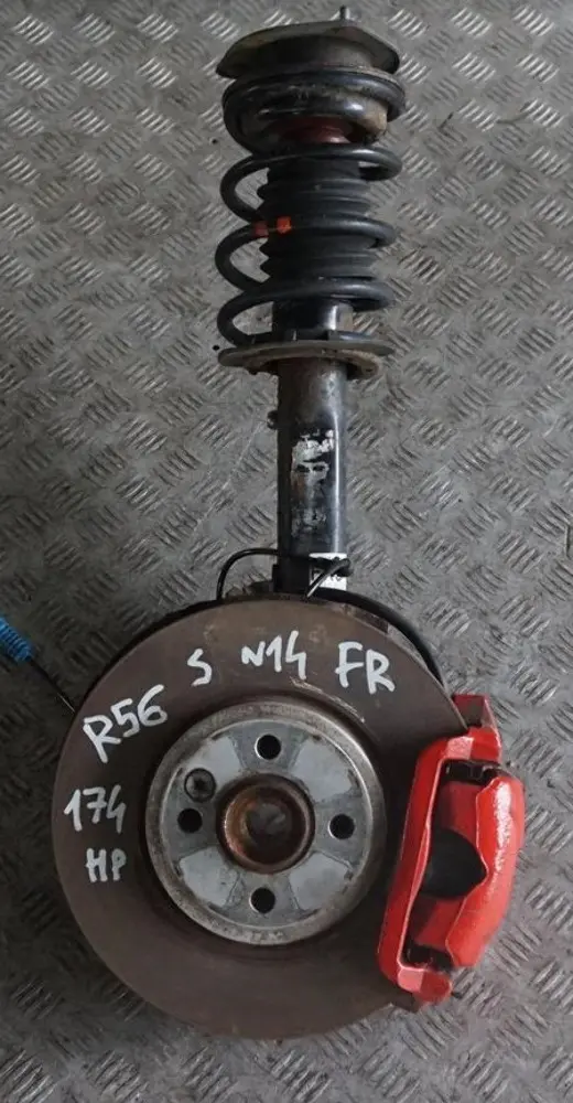 Delantero Derecho Muelle Strut Pierna Freno Suspensión para Mini R56 Cooper S N14 1 con número de pieza 6782208 Mini R56 Cooper S N14 1 Delantero Derecho Muelle Strut Pierna Freno Suspensión - SKU 6782208-1 - Número de pieza 6782208