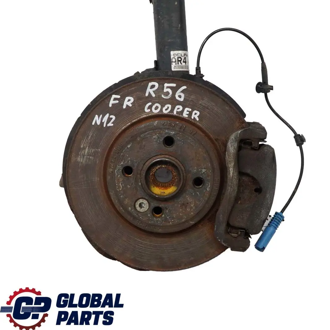 Delantero Derecho Spring Strut Pierna Freno Suspension Hub para Mini R56 Cooper N12 con número de pieza 6782208 Mini R56 Cooper N12 Delantero Derecho Spring Strut Pierna Freno Suspension Hub - SKU 6782208-2 - Número de pieza 6782208