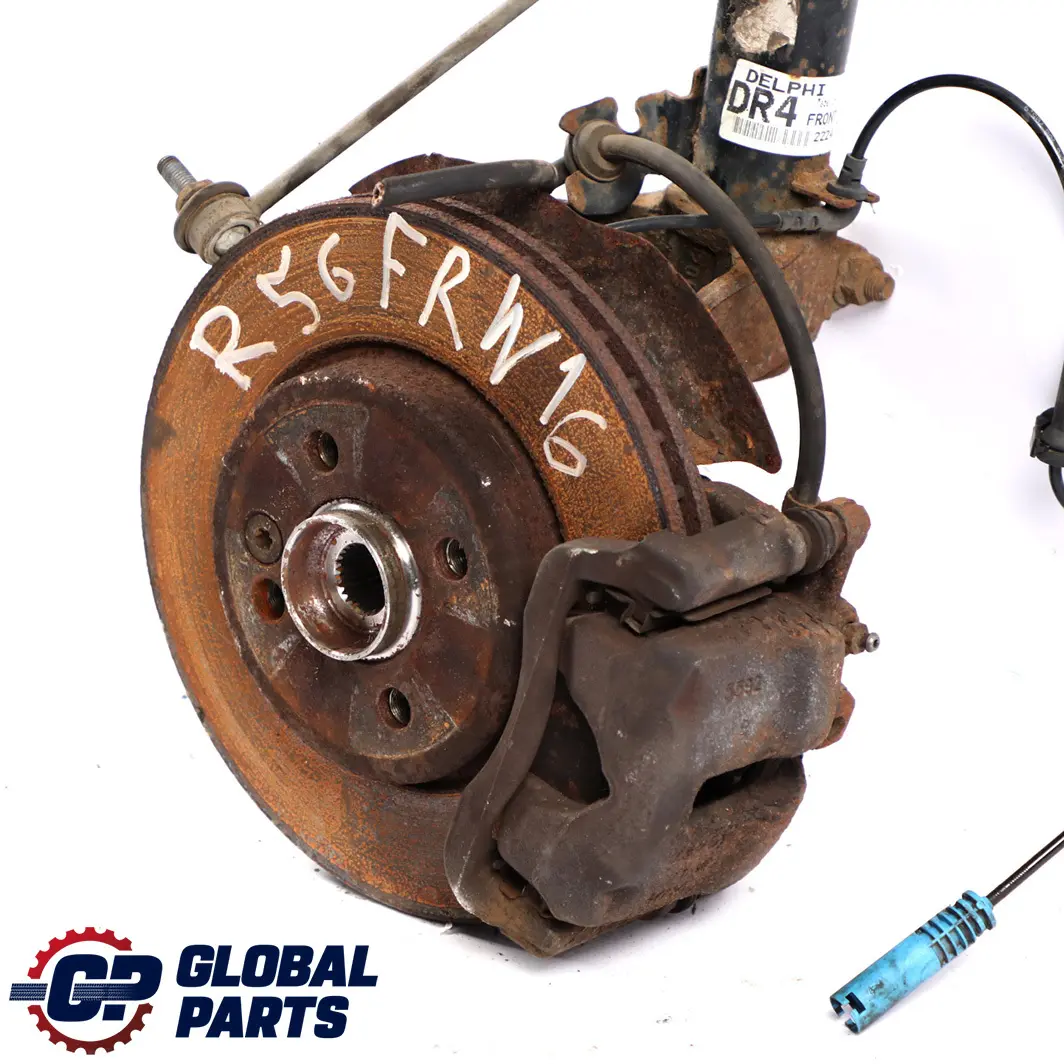 Front Right O/S Spring Strut Leg Brake Suspension Hub to Mini R56 Cooper D W16 with Part number 6782208 Mini R56 Cooper D W16 Front Right O/S Spring Strut Leg Brake Suspension Hub - SKU 6782208-3 - Part number 6782208