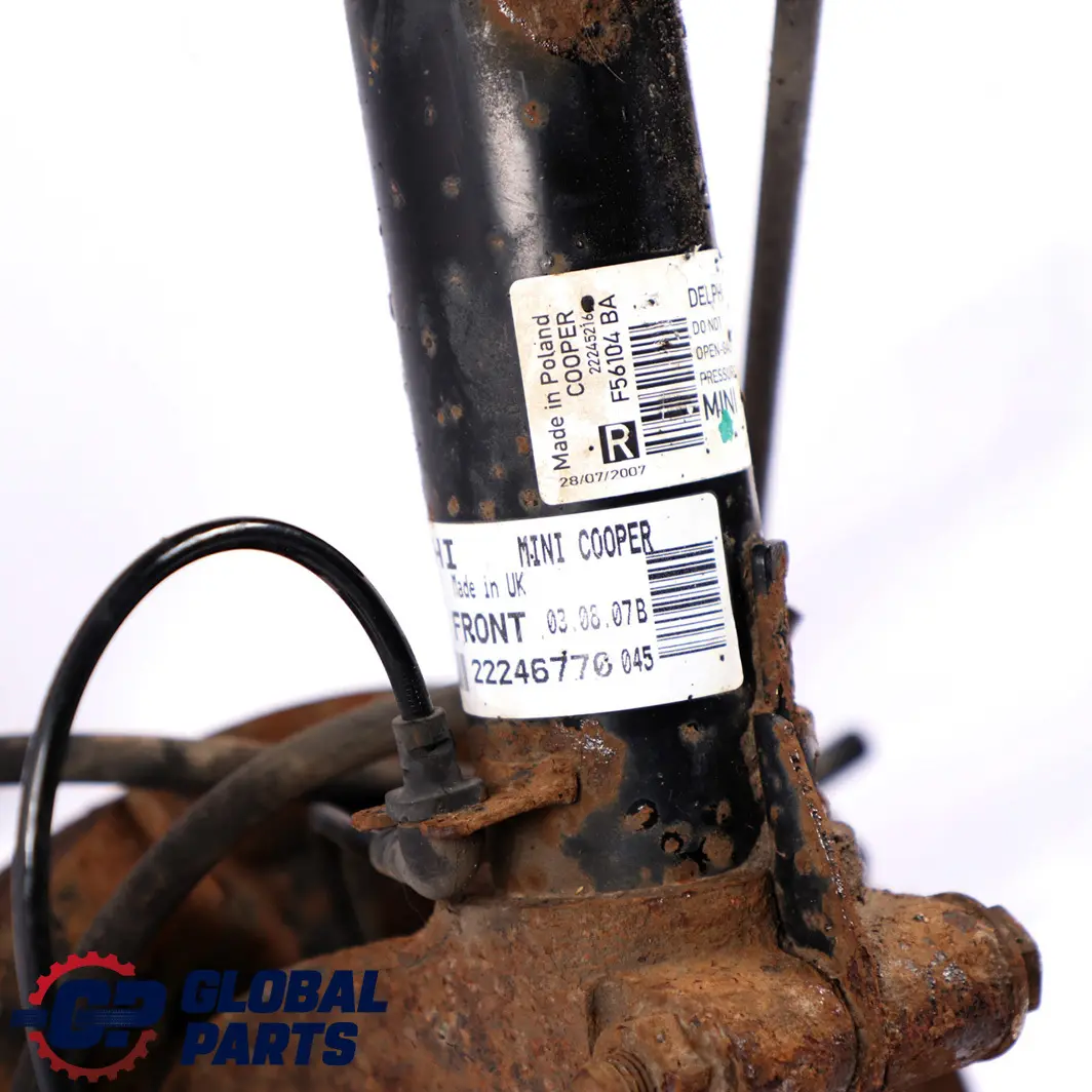 Front Right O/S Spring Strut Leg Brake Suspension Hub to Mini R56 Cooper D W16 with Part number 6782208 Mini R56 Cooper D W16 Front Right O/S Spring Strut Leg Brake Suspension Hub - SKU 6782208-3 - Part number 6782208