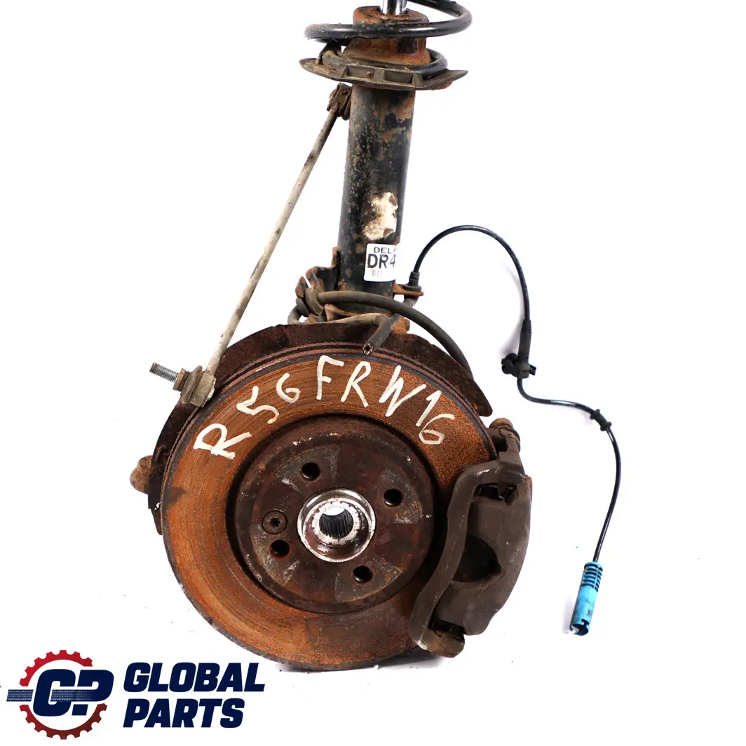 Derecha Frente Muelle Strut Pierna Freno Suspension Hub para Mini R56 Cooper N12 con número de pieza 6782208 Mini R56 Cooper N12 Derecha Frente Muelle Strut Pierna Freno Suspension Hub - SKU 6782208 - Número de pieza 6782208