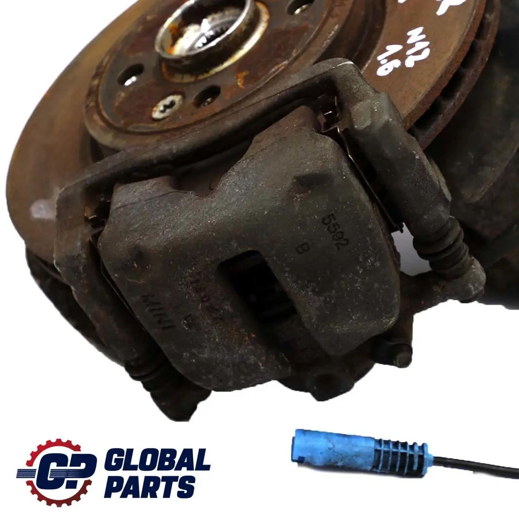 Derecha Frente Muelle Strut Pierna Freno Suspension Hub para Mini R56 Cooper N12 con número de pieza 6782208 Mini R56 Cooper N12 Derecha Frente Muelle Strut Pierna Freno Suspension Hub - SKU 6782208 - Número de pieza 6782208