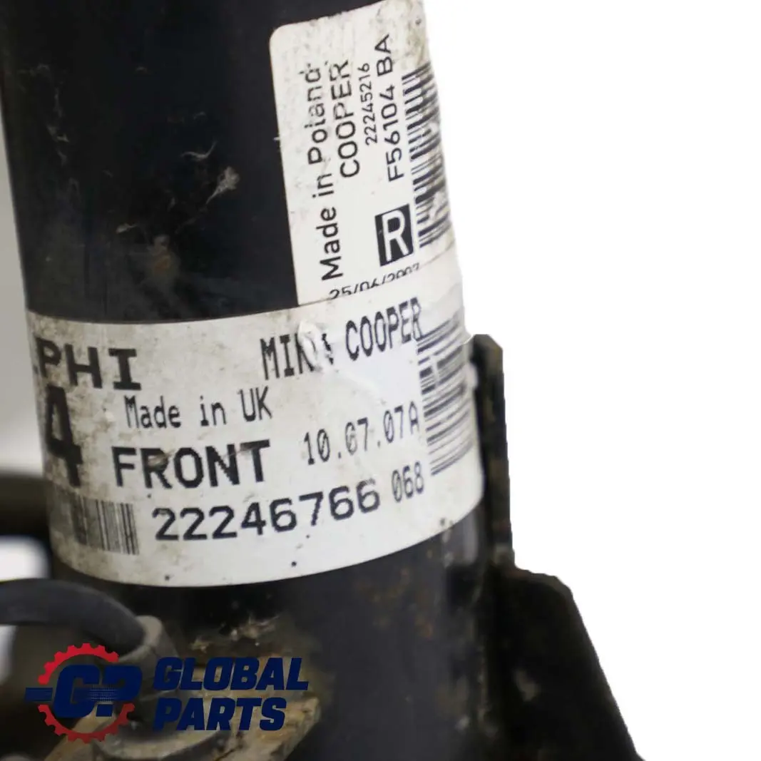 Right O/S Front Spring Strut Leg Brake Suspension Hub to Mini R56 Cooper N12 with Part number 6782208 Mini R56 Cooper N12 Right O/S Front Spring Strut Leg Brake Suspension Hub - SKU 6782208 - Part number 6782208