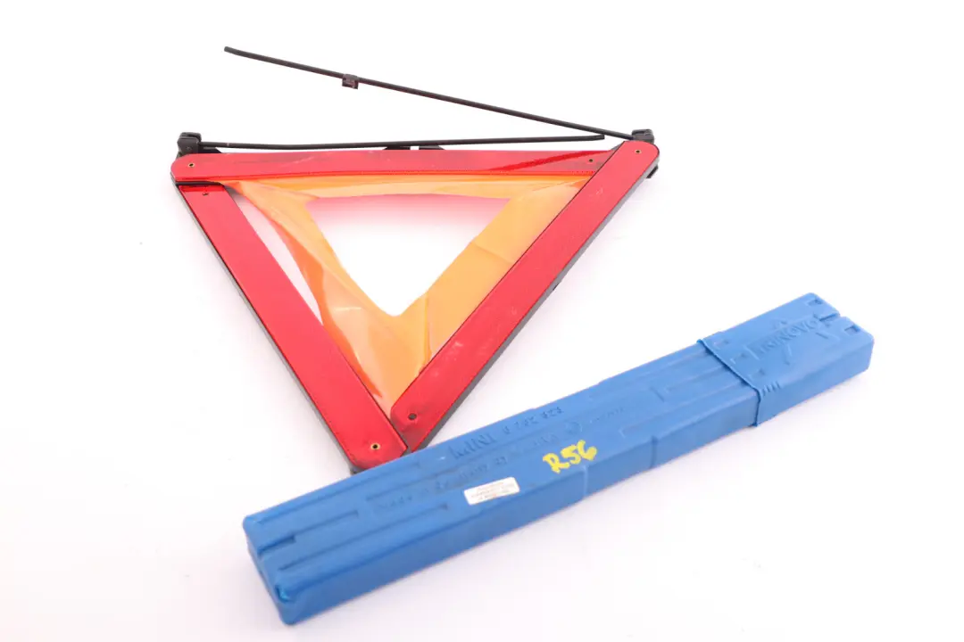 Warning Triangle With Container to Mini Cooper R50 R53 R56 with Part number 6782323 Mini Cooper R50 R53 R56 Warning Triangle With Container - SKU 6782323 - Part number 6782323