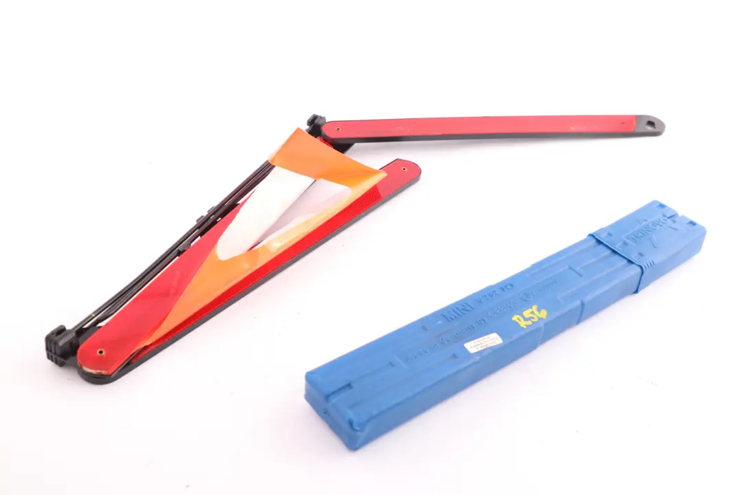 Warning Triangle With Container to Mini Cooper R50 R53 R56 with Part number 6782323 Mini Cooper R50 R53 R56 Warning Triangle With Container - SKU 6782323 - Part number 6782323